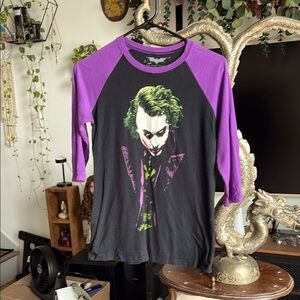 DC Comics Purple and Black Dark Knight Tee